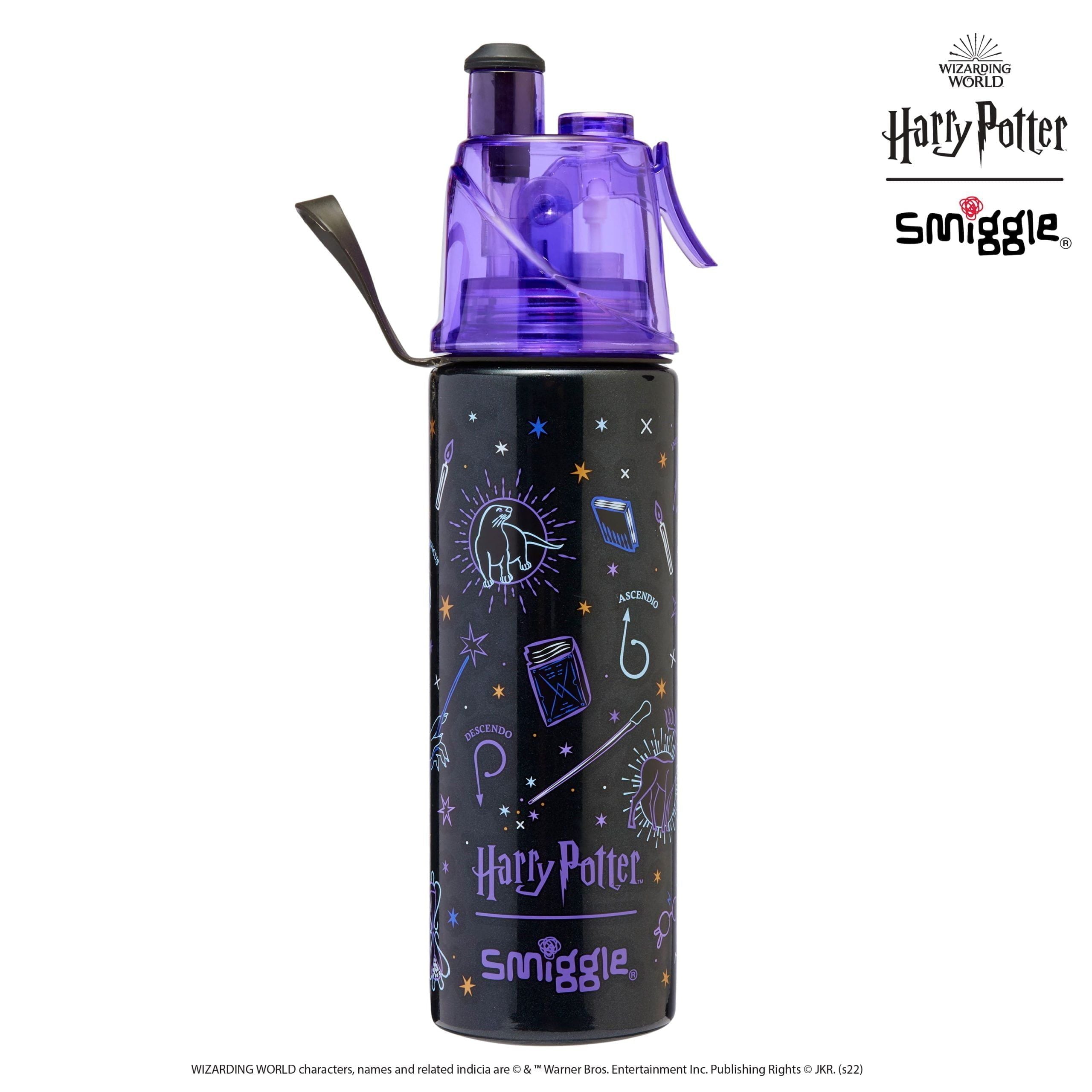 Smiggle - Harry Potter Water Spray 500ML Steel Water Bottle
