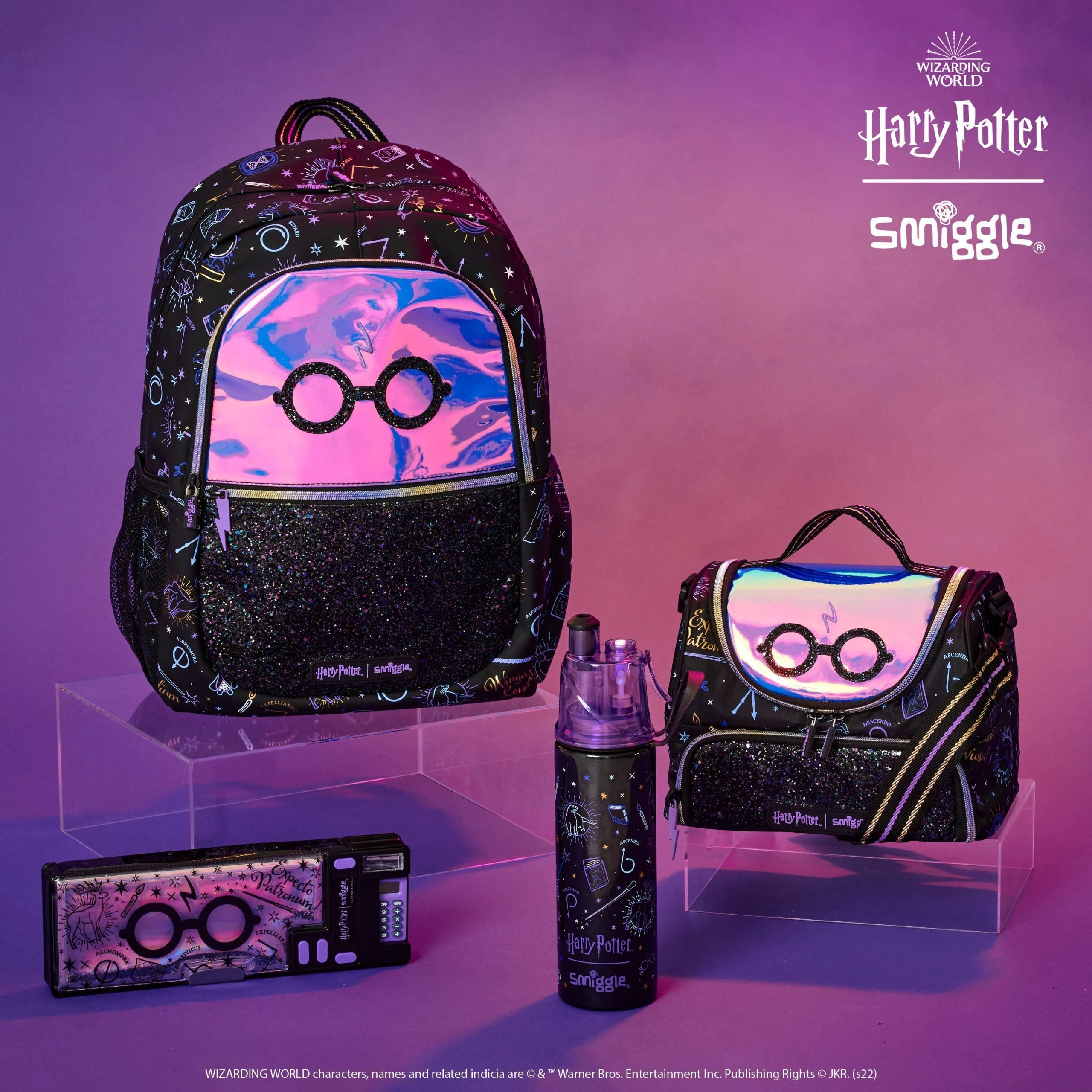 Smiggle - Harry Potter Water Spray 500ML Steel Water Bottle