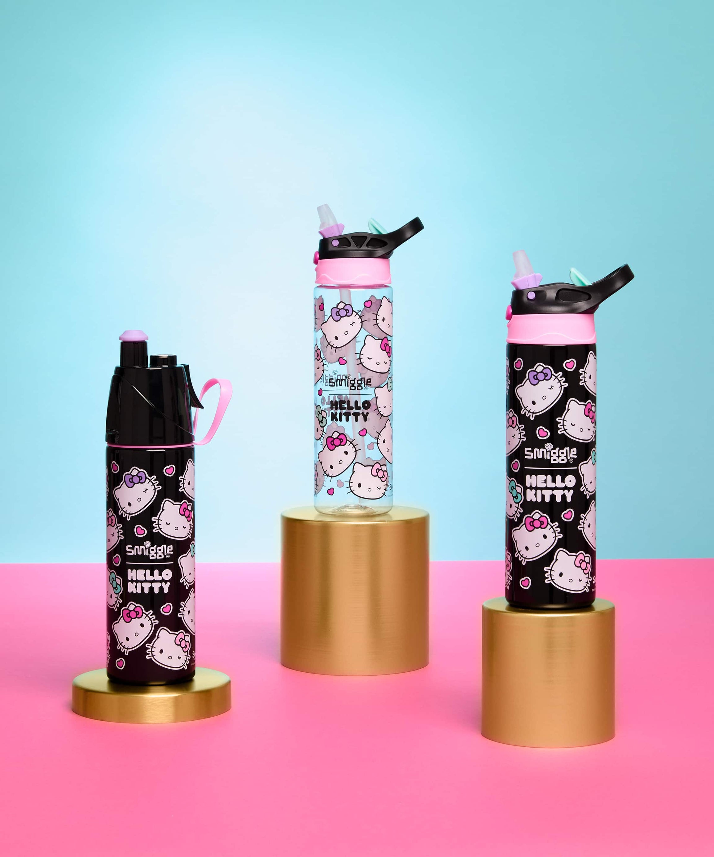 Smiggle - Hello Kitty Water Spray 500ML Steel Bottle