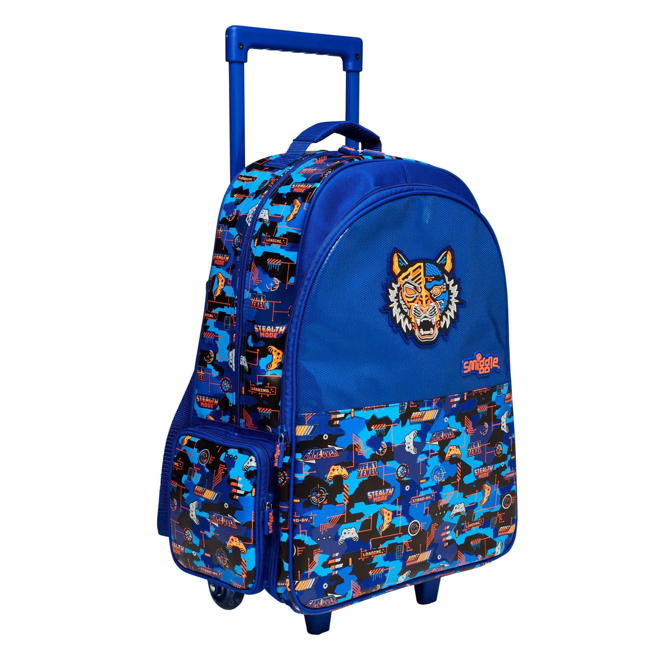 Smiggle - Hey There Lighted Wheeled School and Travel Bag