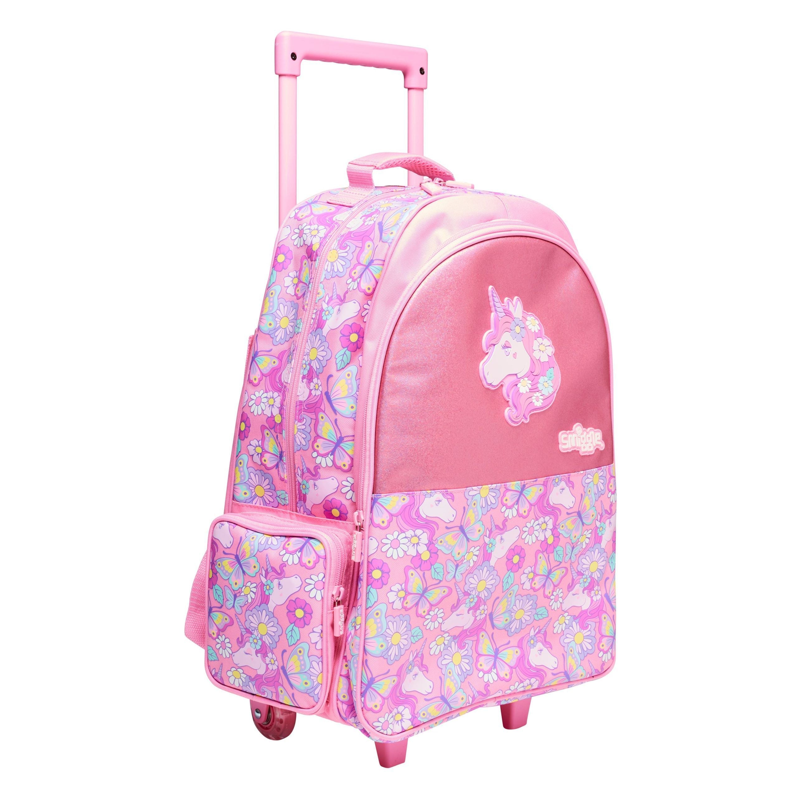 Smiggle - Hey There Lighted Wheeled School and Travel Bag