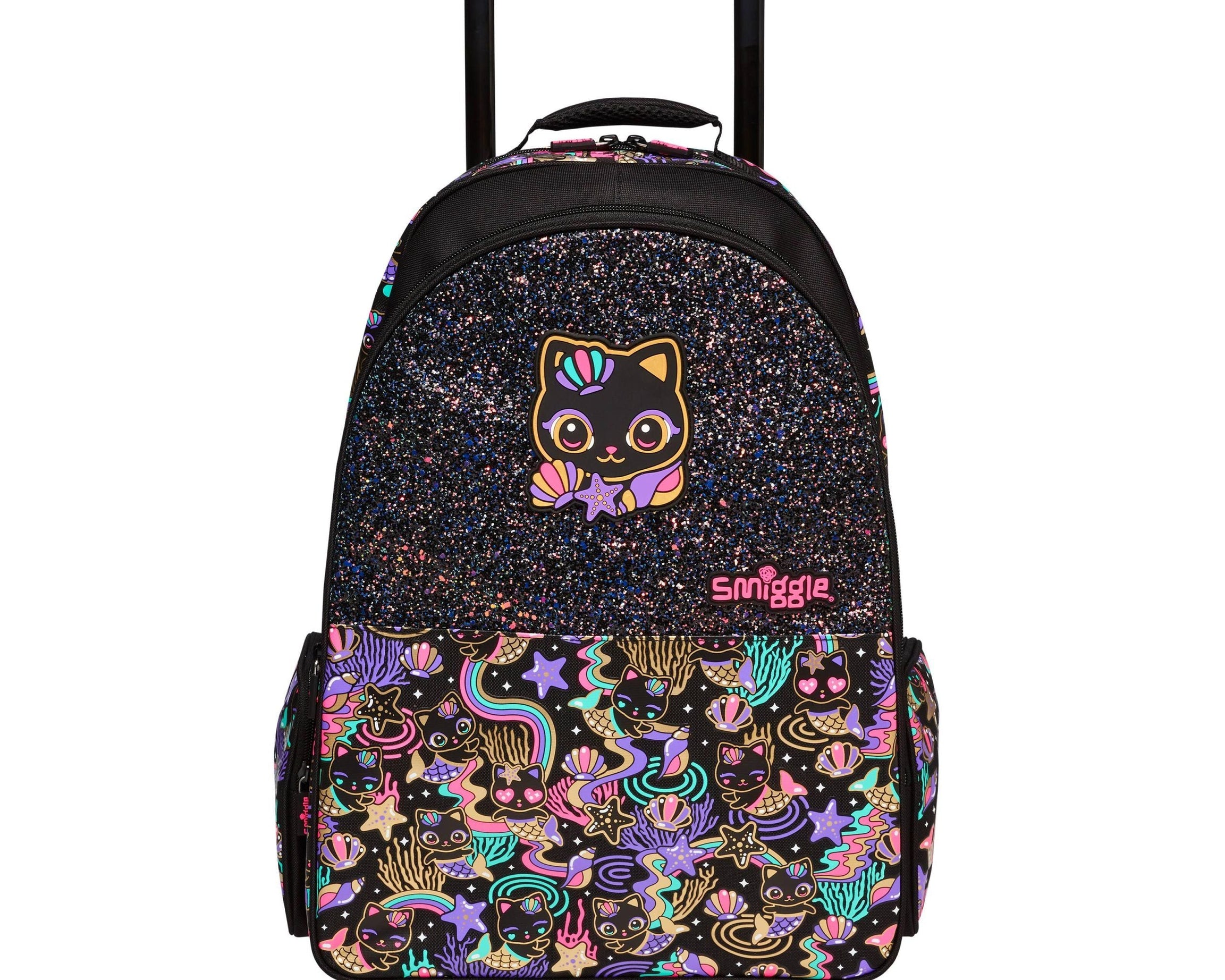 Smiggle - Hey There Light-Up Wheeled Pull-Along School and Travel Bag