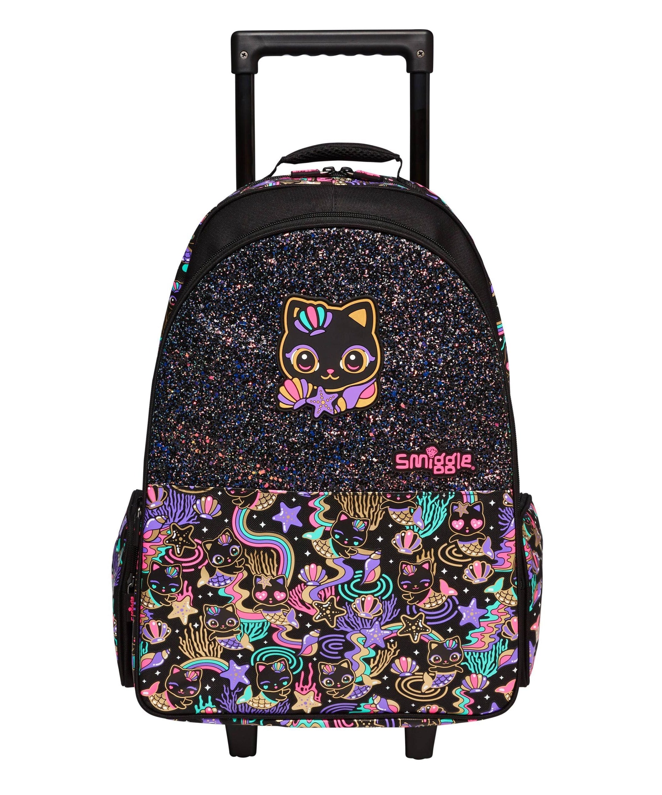 Smiggle - Hey There Light-Up Wheeled Pull-Along School and Travel Bag