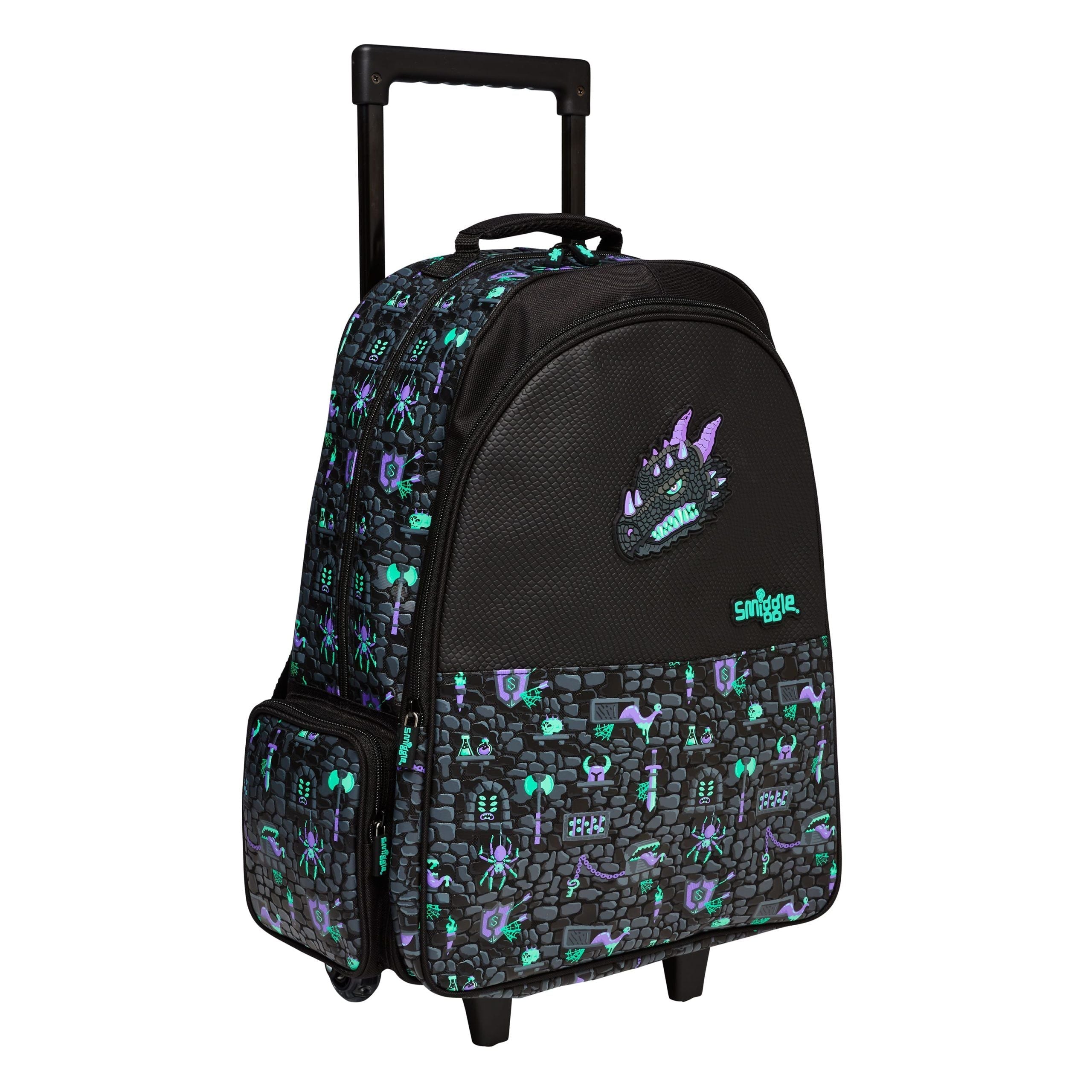 Smiggle - Hey There Lighted Wheeled School and Travel Bag