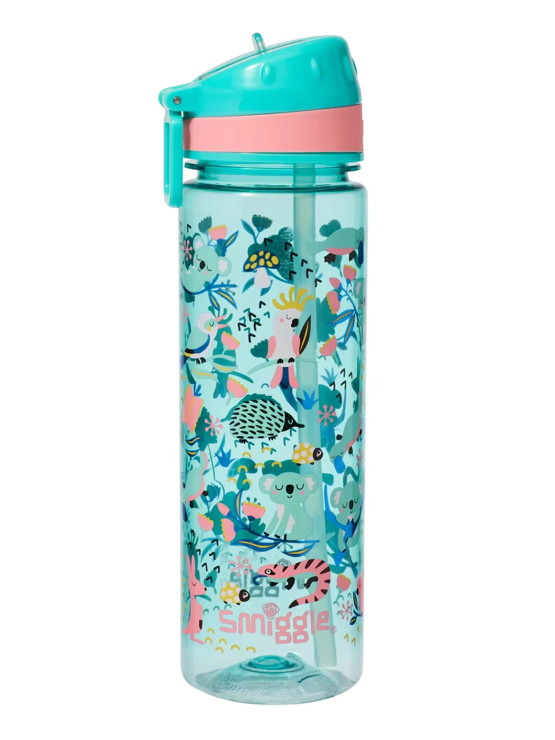 Smiggle - Hi There Pipetli 650ML BPA İçermeyen Suluk - Dinossi