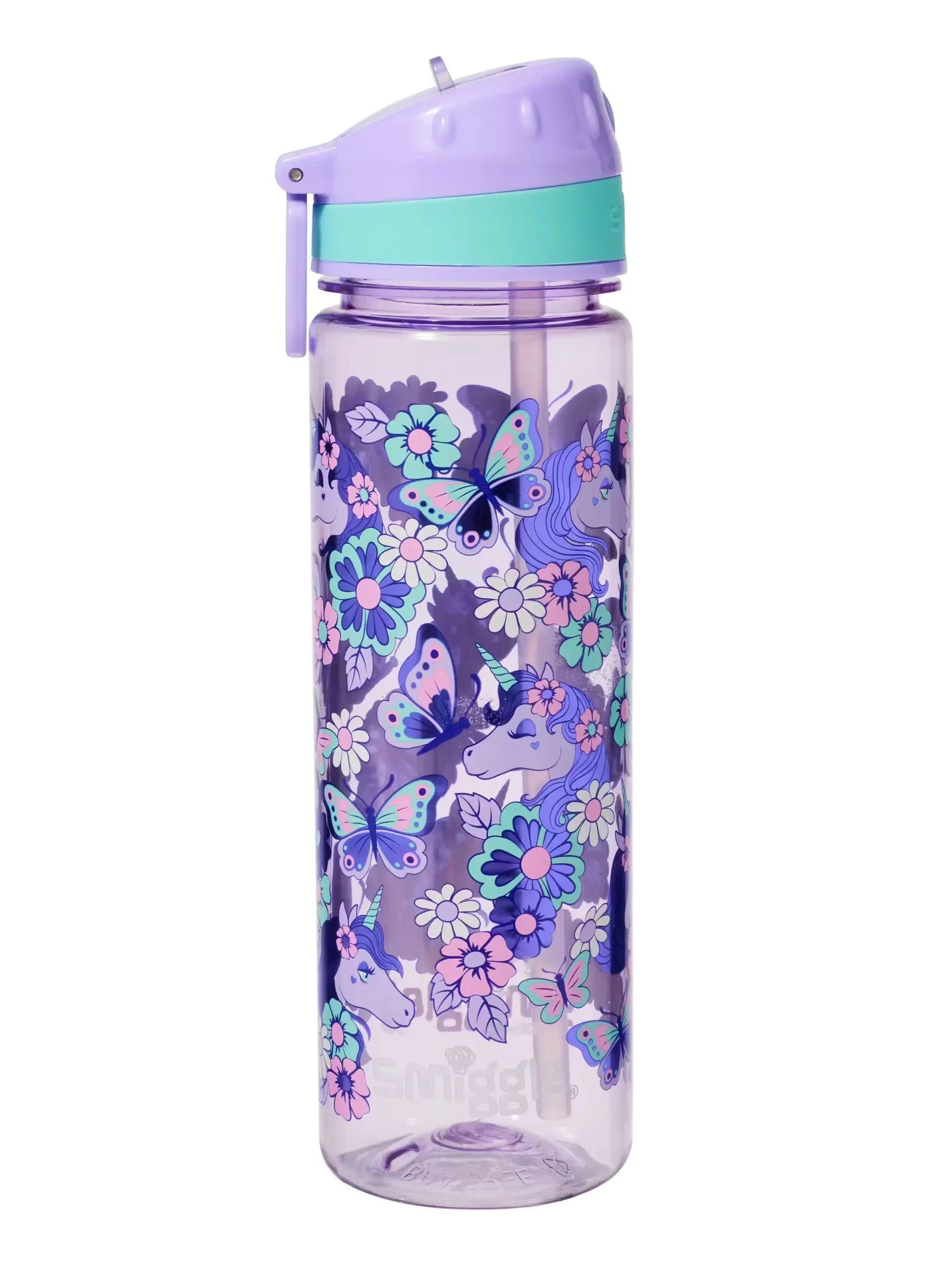 Smiggle - Hi There Pipetli 650ML BPA İçermeyen Suluk - Dinossi