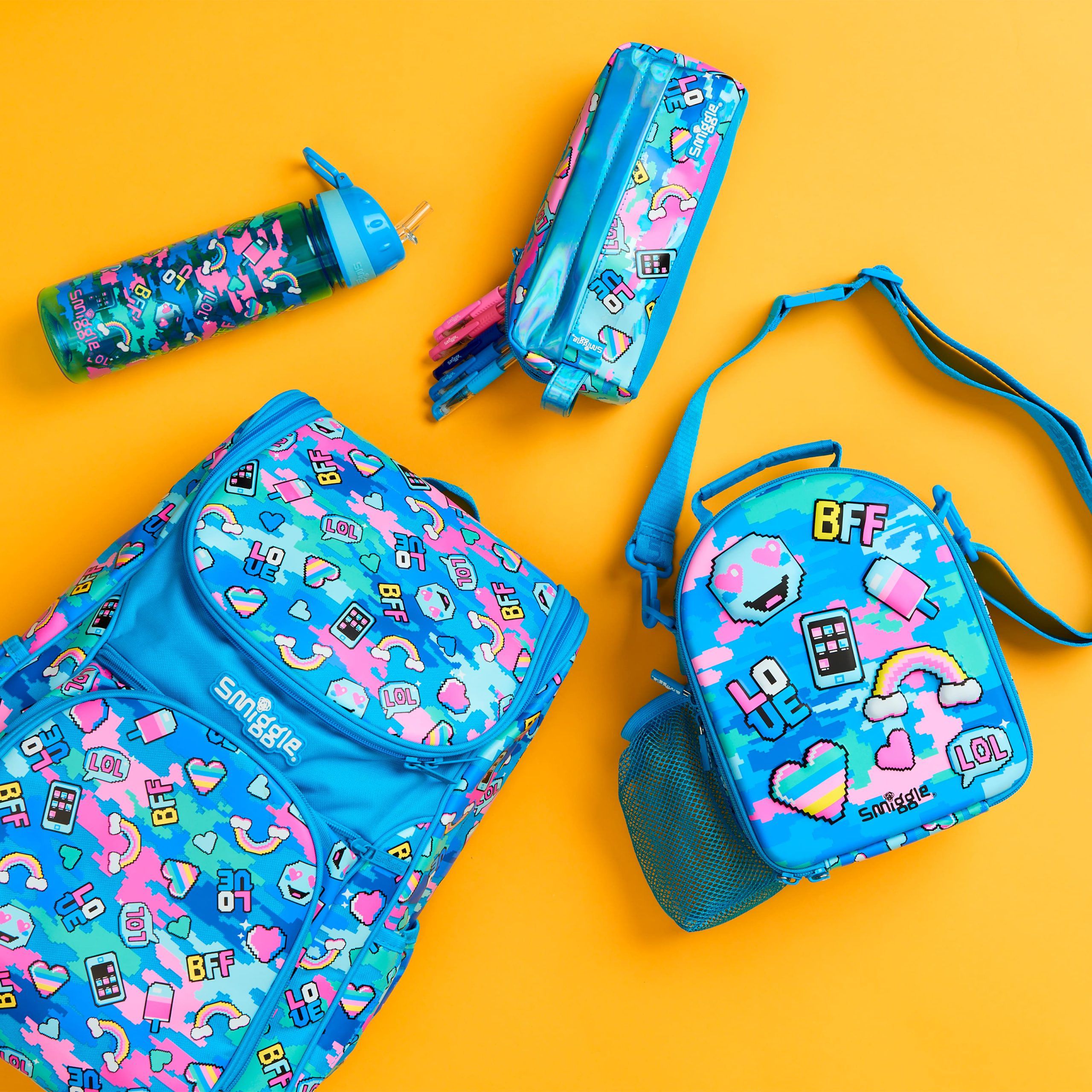 Smiggle - Hide Access Blue Backpack