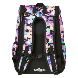 Smiggle - Hide Access Black and Purple Backpack