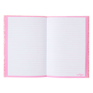 Smiggle - Pink A5 Notebook with Illuminated Alphabet Letters