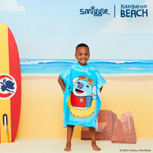 Smiggle - Kangaroo Beach Kids Hooded Beach Towel