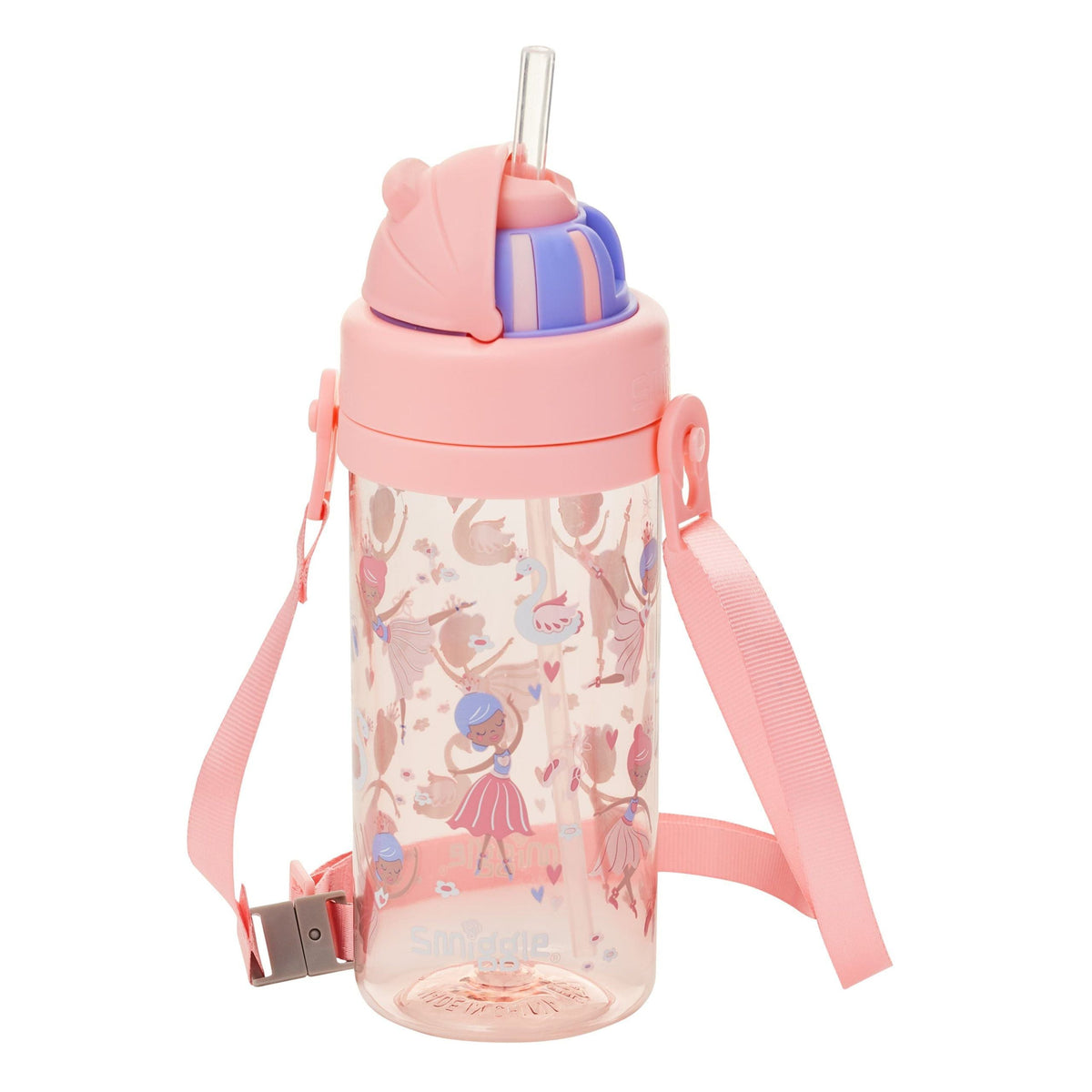 Smiggle - La La Teeny Tiny 400 ML BPA Free Hidden Straw Water Bottle