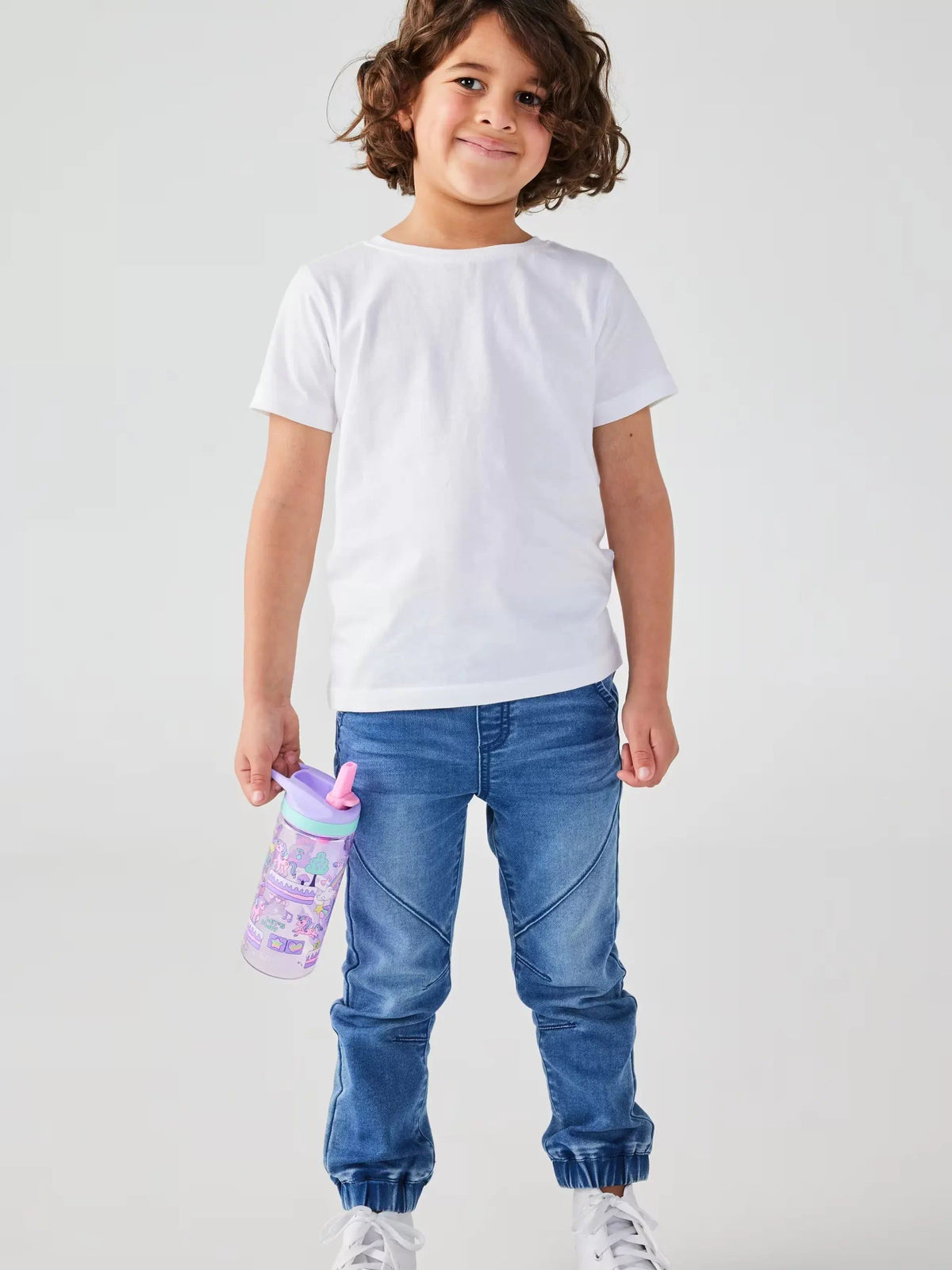Smiggle - Let's Play 440 ML BPA-Free Straw Water Bottle