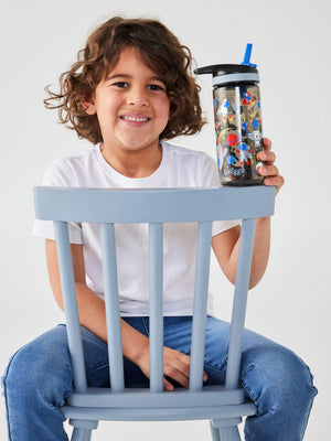 Smiggle - Let's Play 440 ML BPA-Free Straw Water Bottle