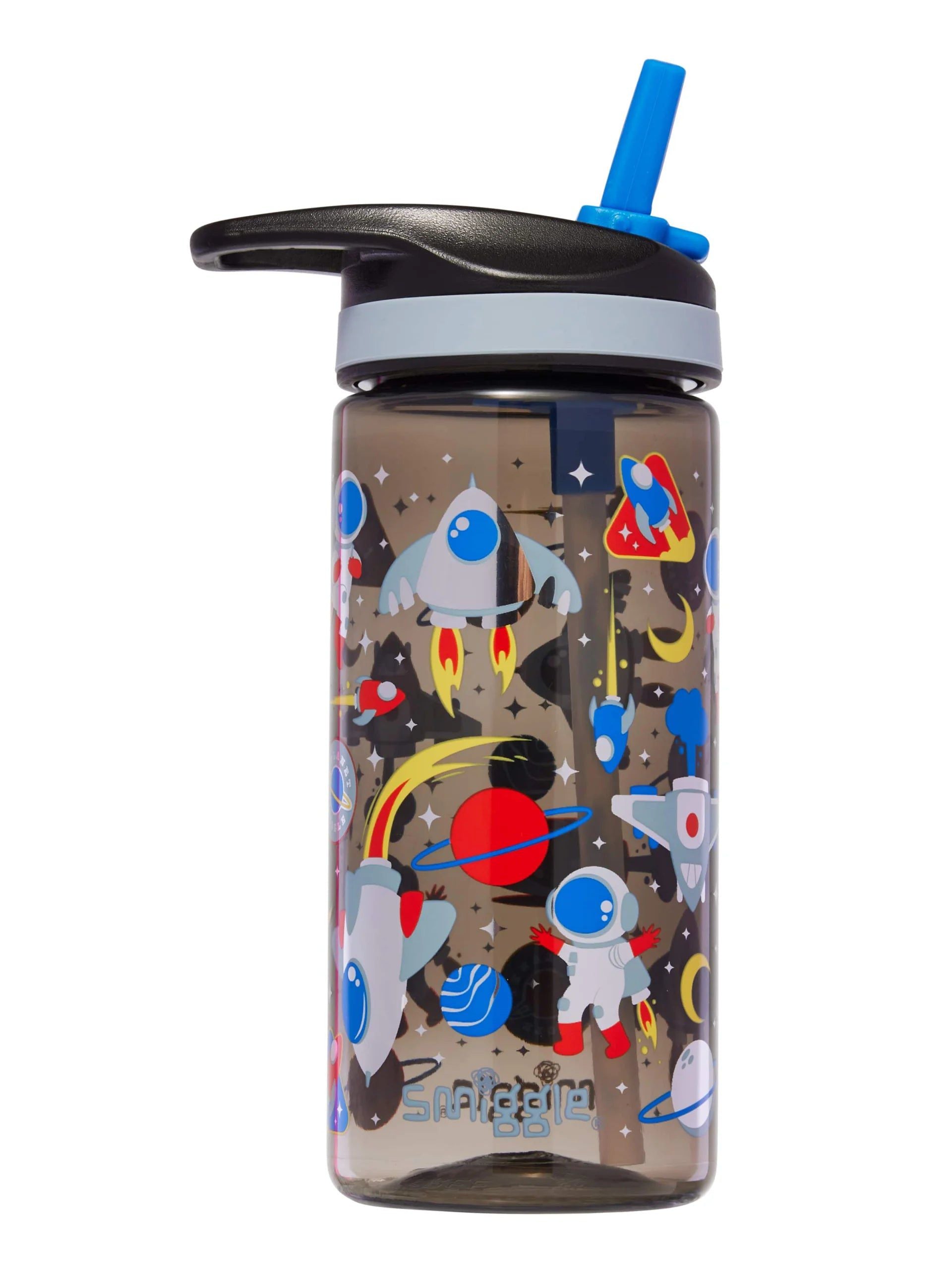Smiggle - Let's Play 440 ML BPA-Free Straw Water Bottle