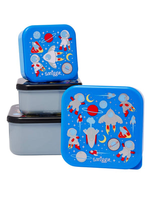Smiggle - Lets Play 4-Pack Food and Nutrition BPA-Free Containers