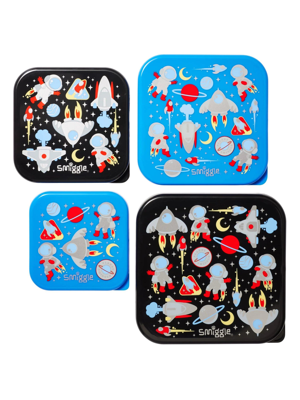 Smiggle - Lets Play 4-Pack Food and Nutrition BPA-Free Containers