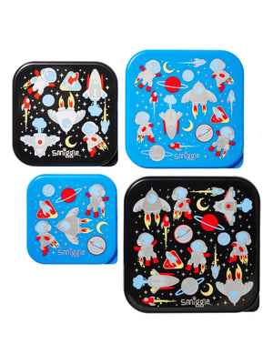 Smiggle - Lets Play 4-Pack Food and Nutrition BPA-Free Containers