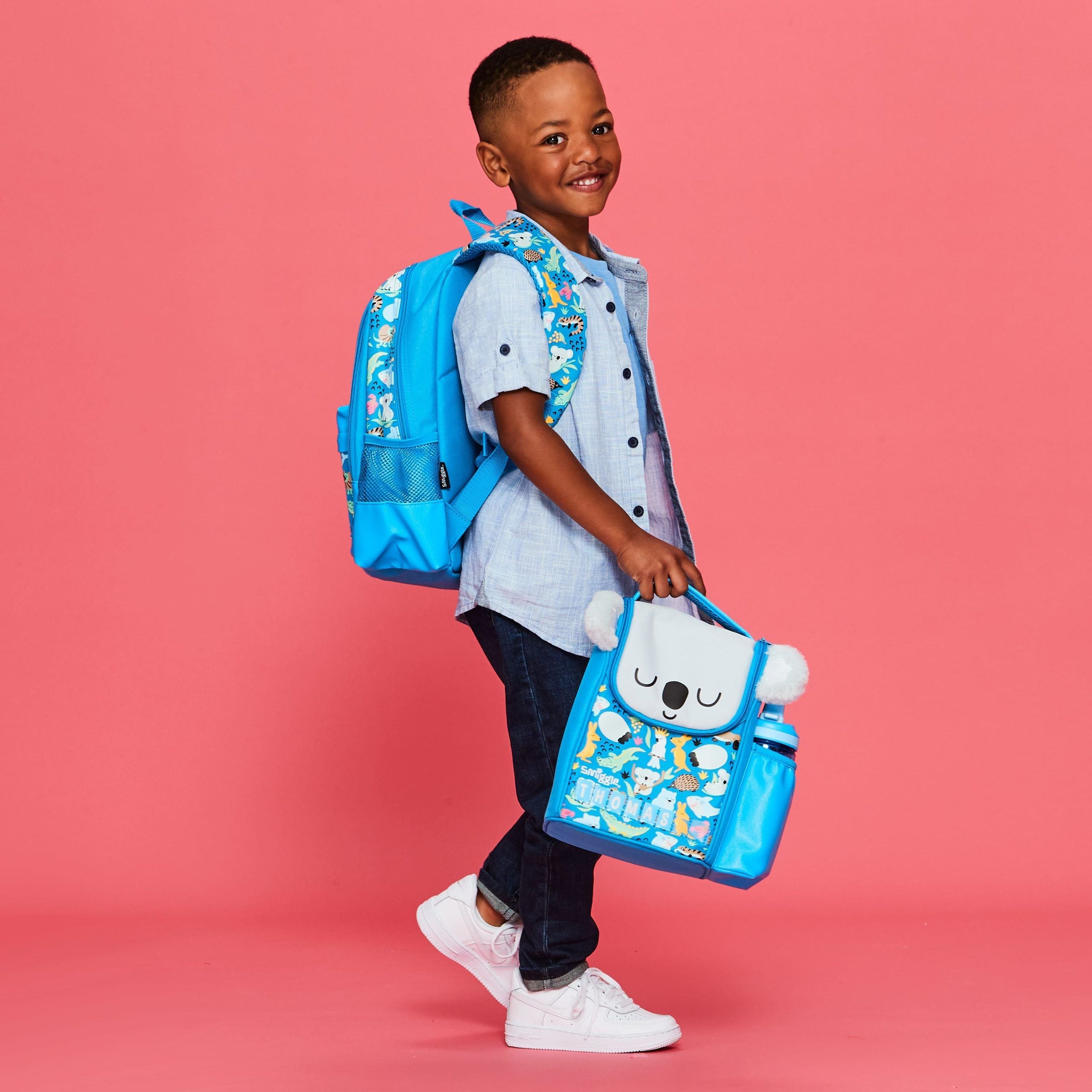 Smiggle - Lil' Mates Id Junior Blue Koala Backpack