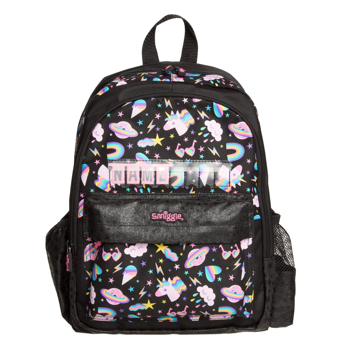 Smiggle - Lil' Mates Id Junior Black Backpack