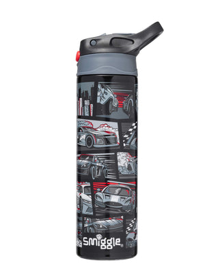 Smiggle - Limitless Stainless Steel 520ML Automatic Straw Bottle