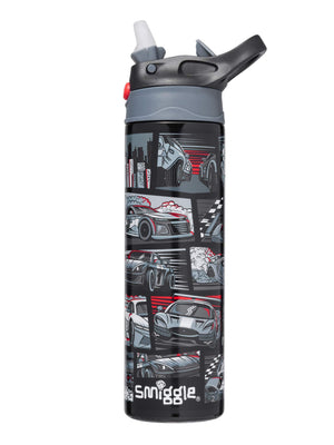 Smiggle - Limitless Stainless Steel 520ML Automatic Straw Bottle