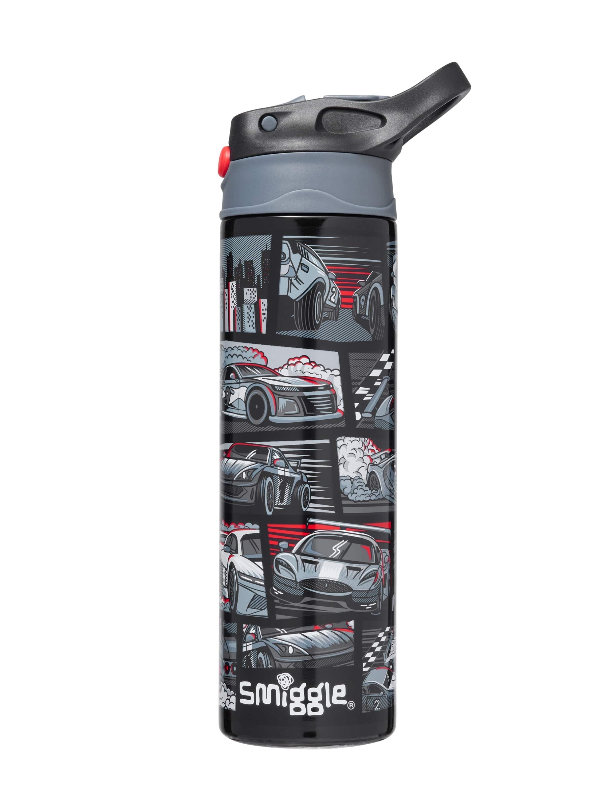 Smiggle - Limitless Stainless Steel 520ML Automatic Straw Bottle