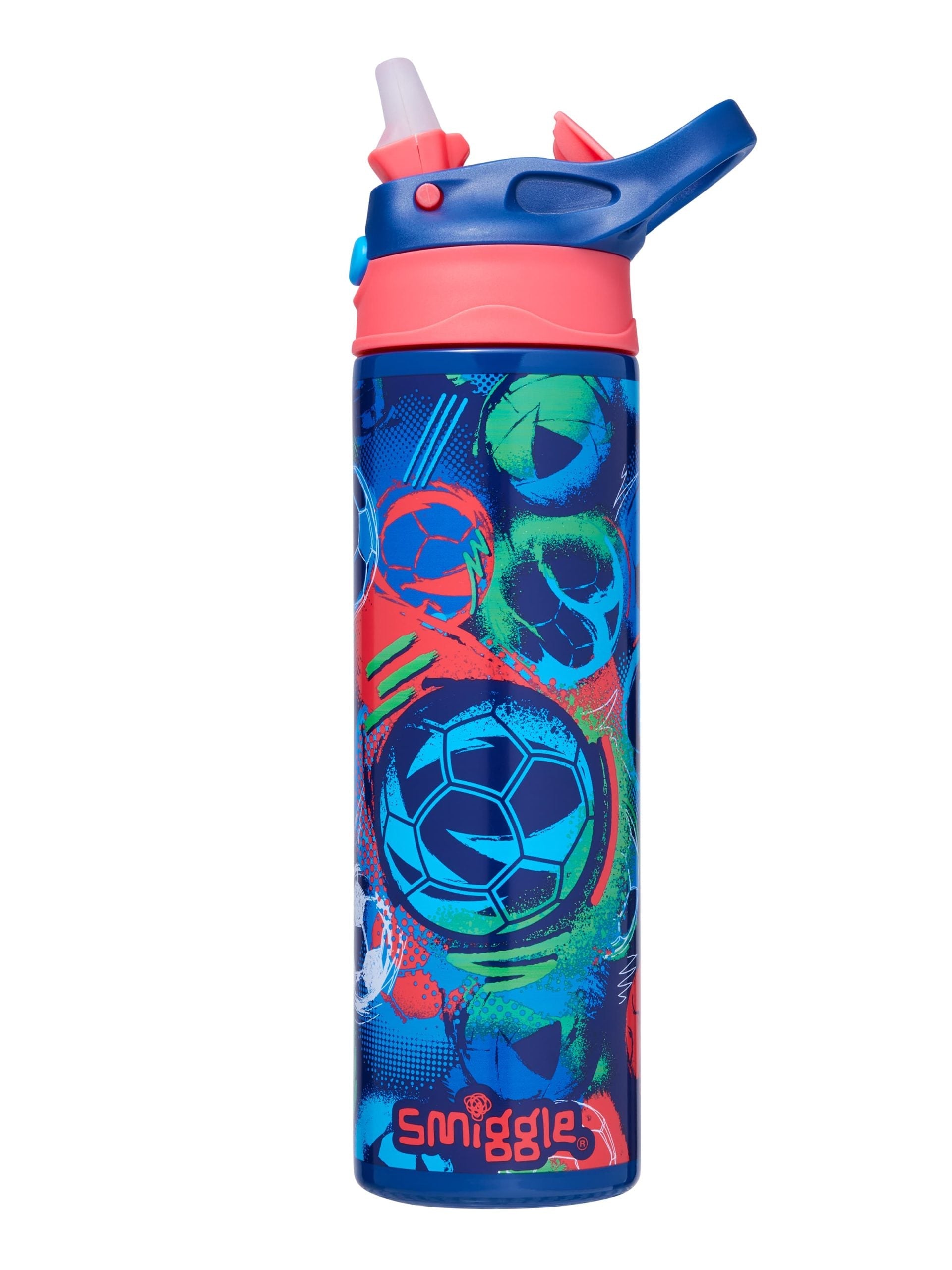 Smiggle - Limitless Stainless Steel 520ML Automatic Straw Bottle