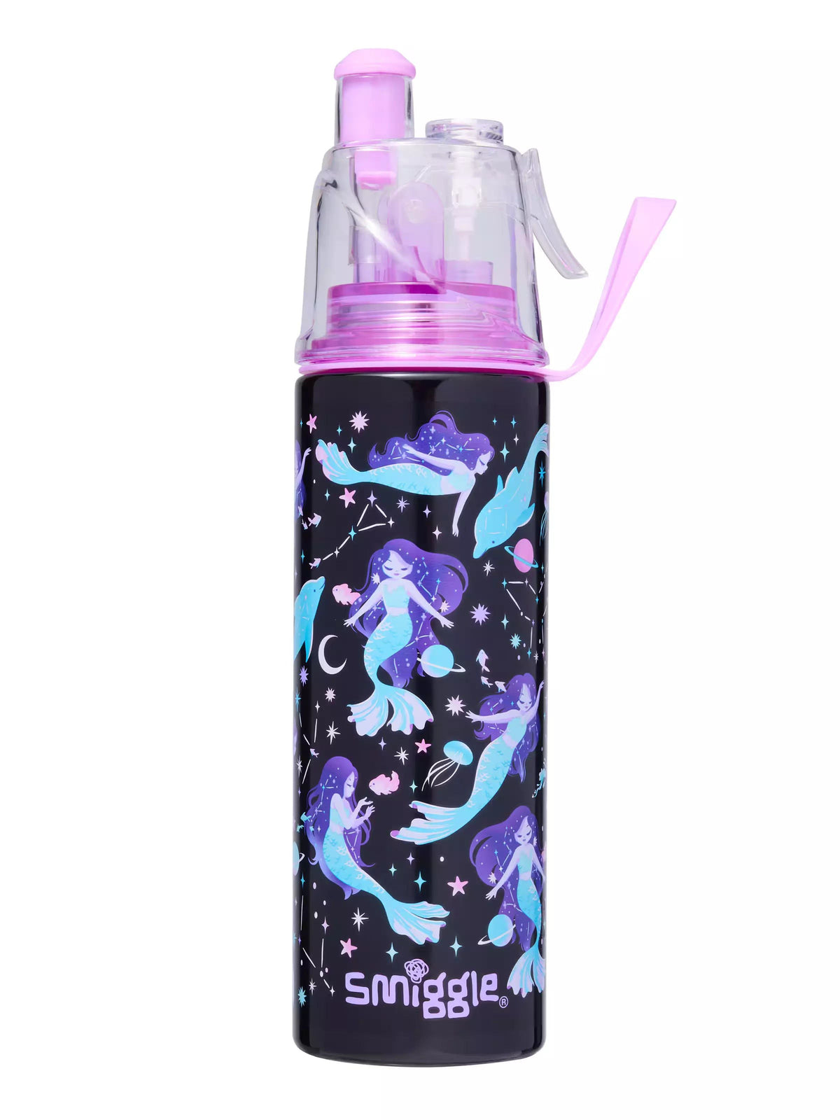 Smiggle - Limitless Water Spray 500ML Steel Water Bottle
