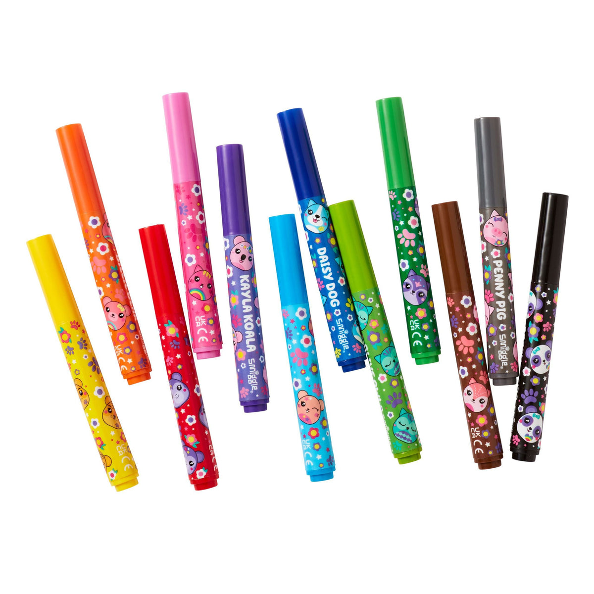 Smiggle - Little Pals Marker Pen Pack X12