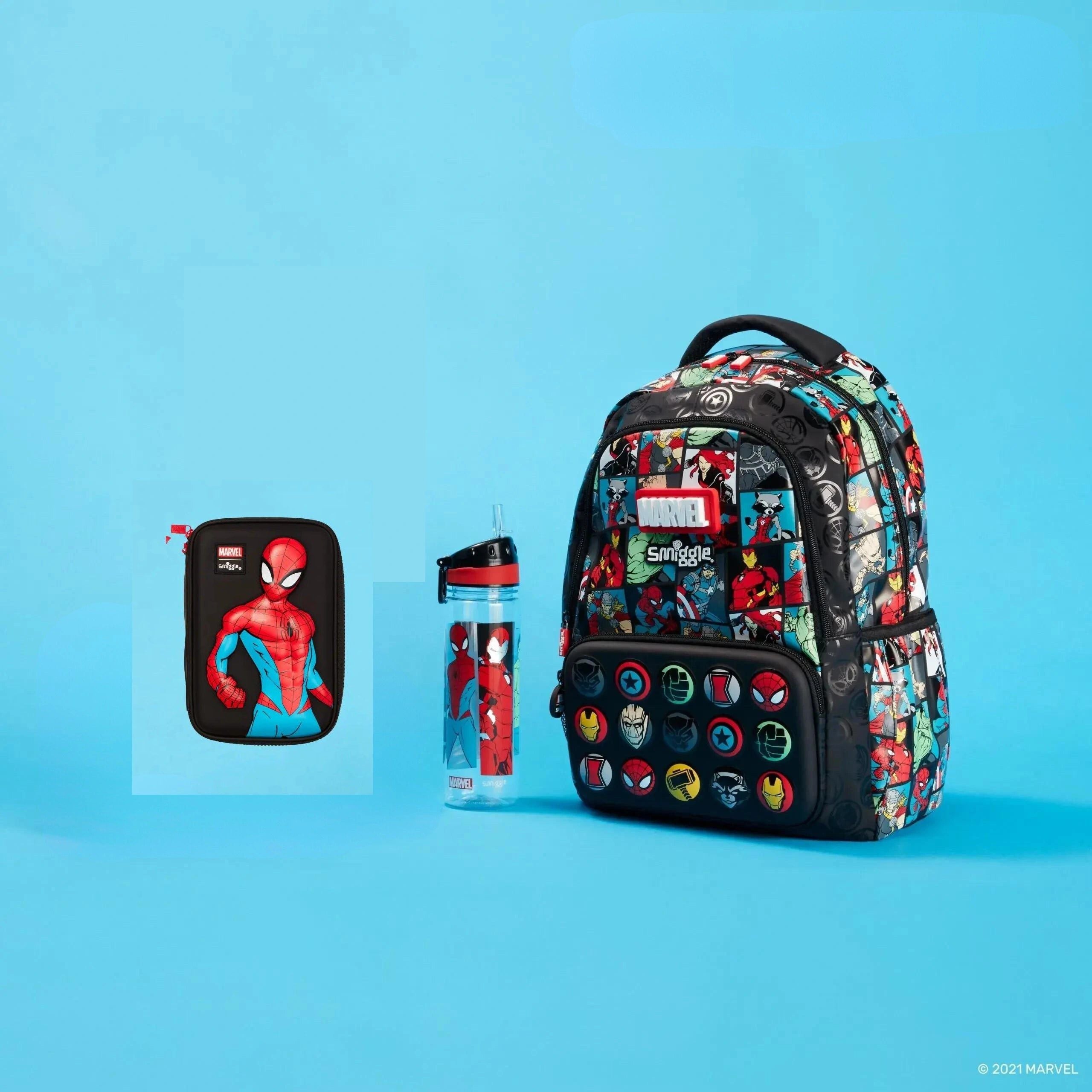 Smiggle - Marvel 3-Piece School Bag Set