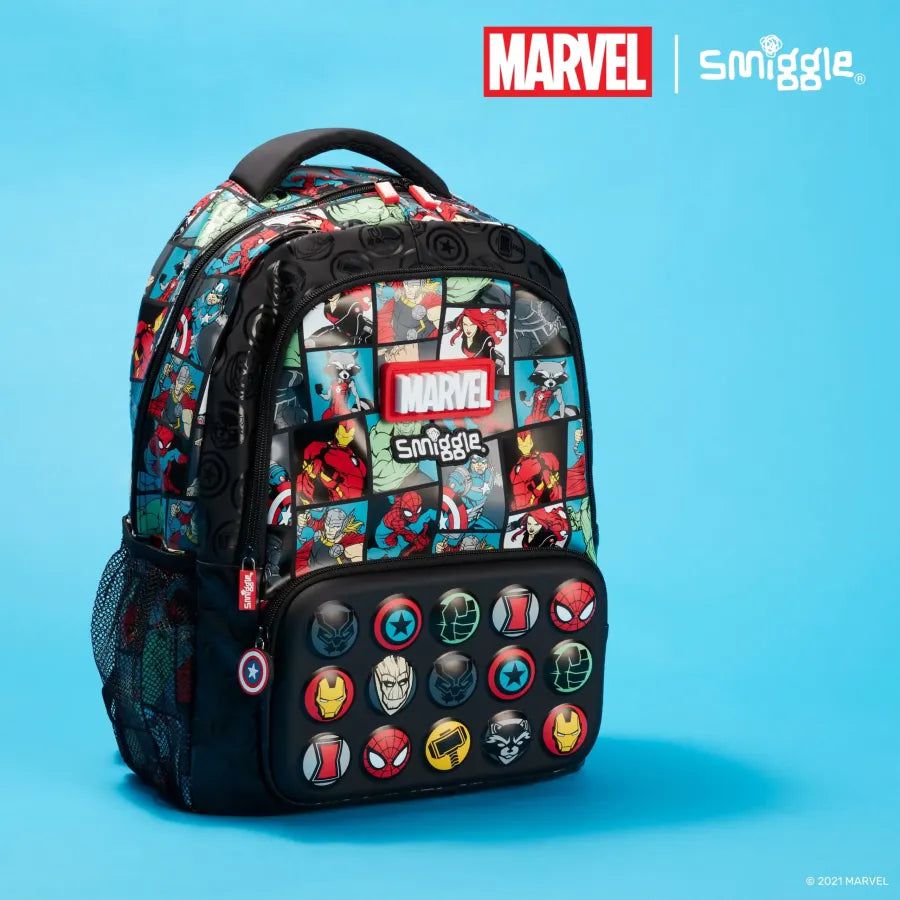 Smiggle - Marvel 4-Piece School Bag Set