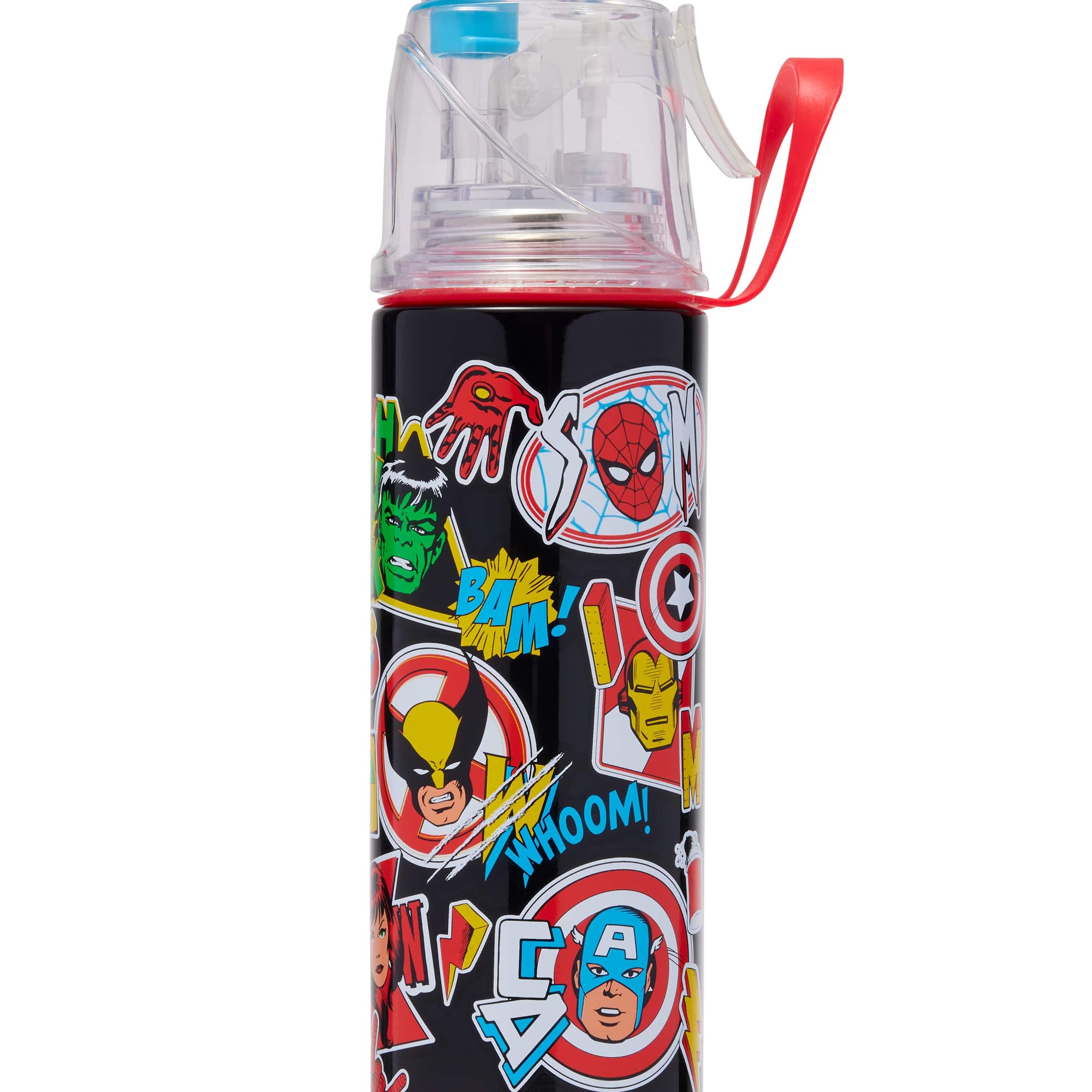 Smiggle - Marvel 500ML Steel Water Bottle with Spray Mist