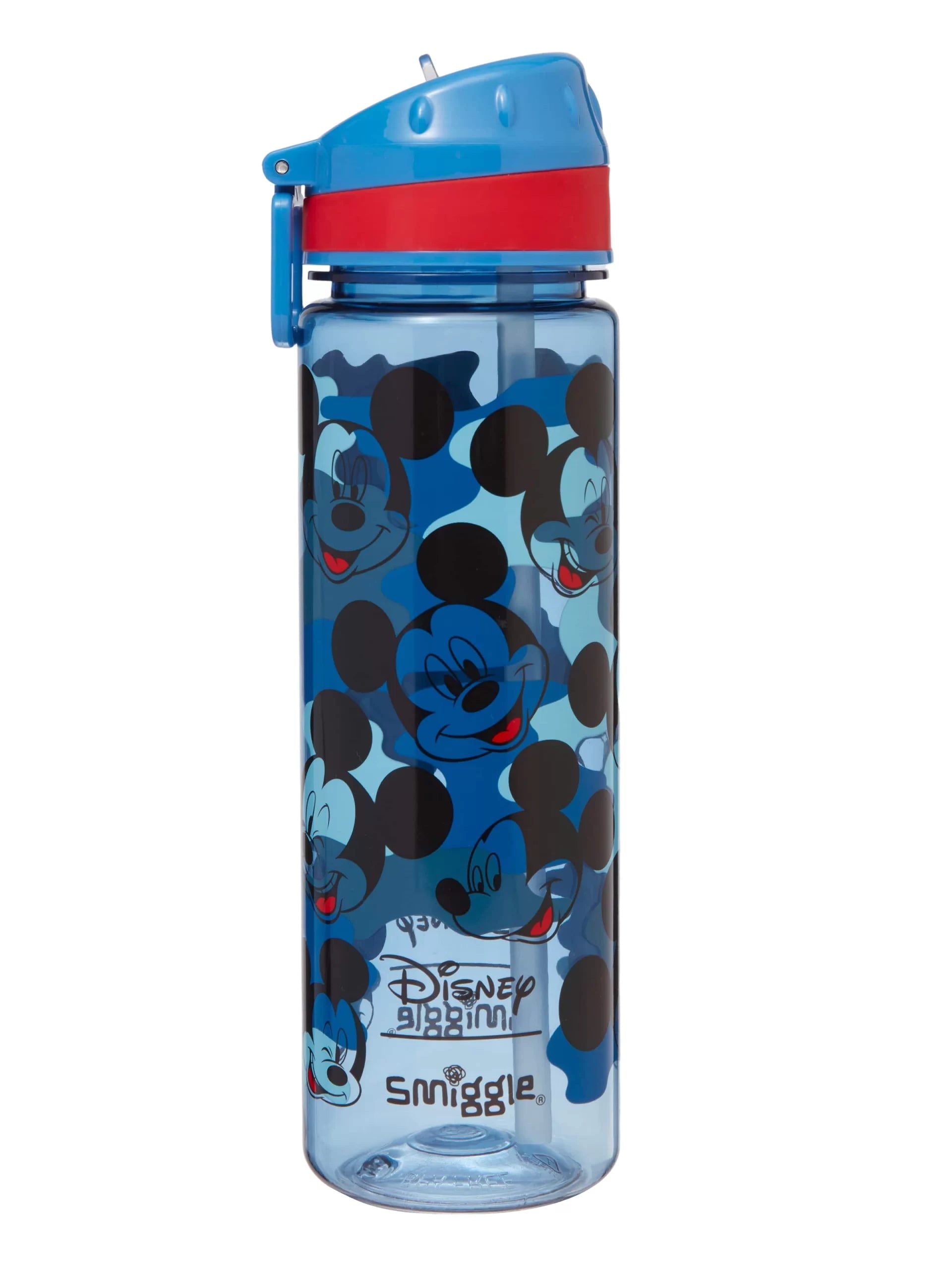 Smiggle - Mickey Mouse 650ML Straw BPA Free Drink Bottle