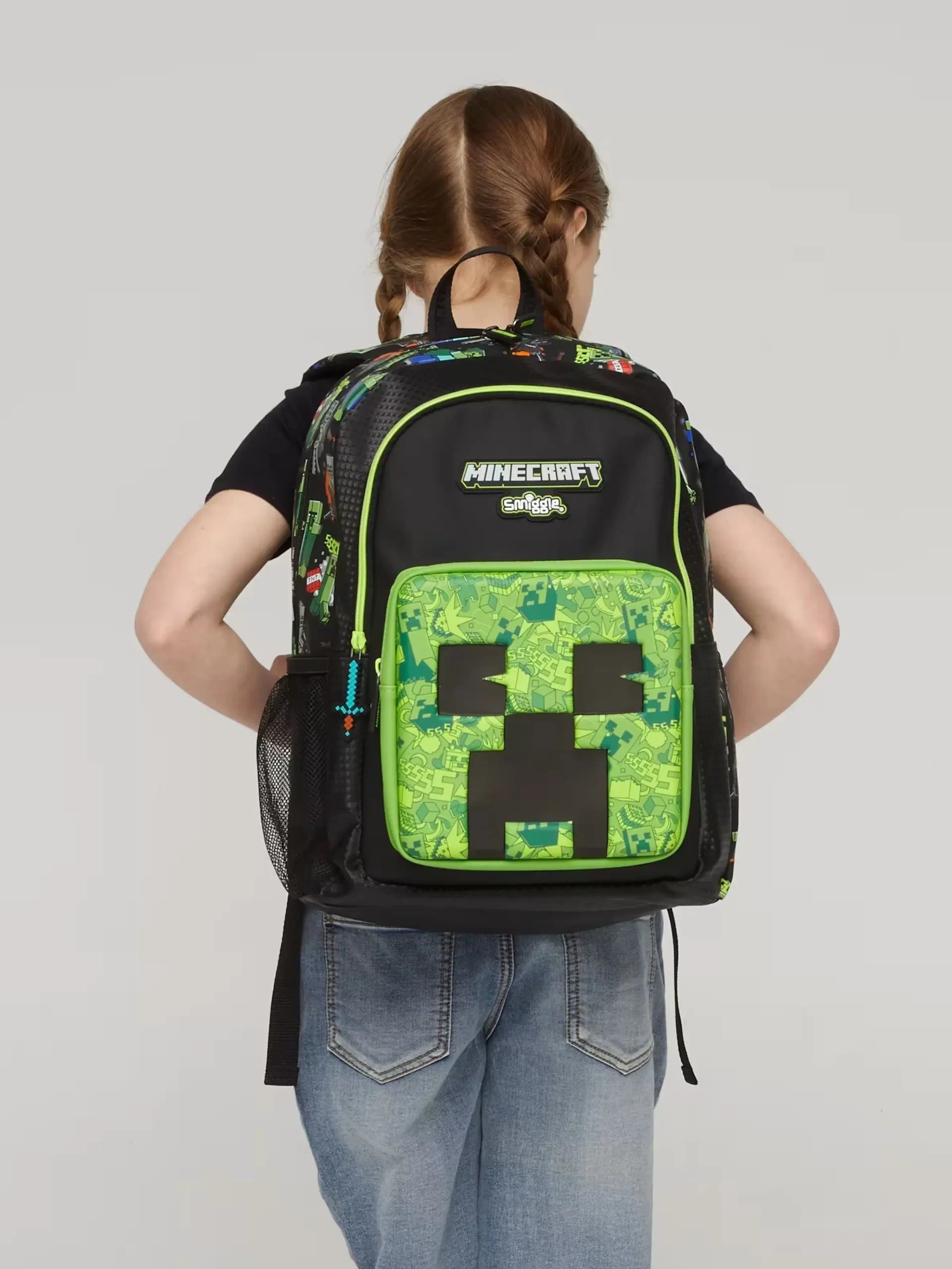 Smiggle - Minecraft 3-Piece School Bag Set