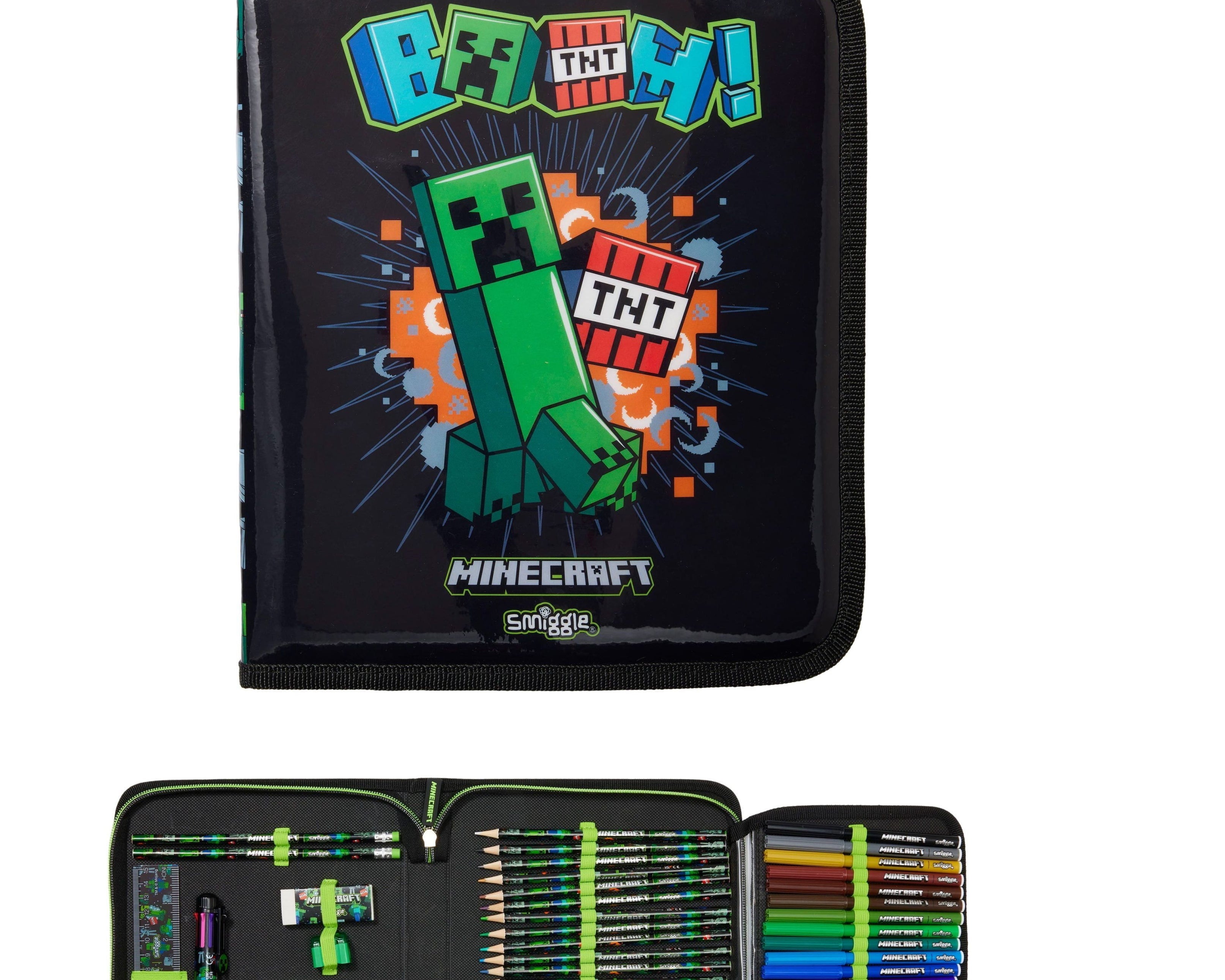 Smiggle - Minecraft Stationery Set and Pencil Case