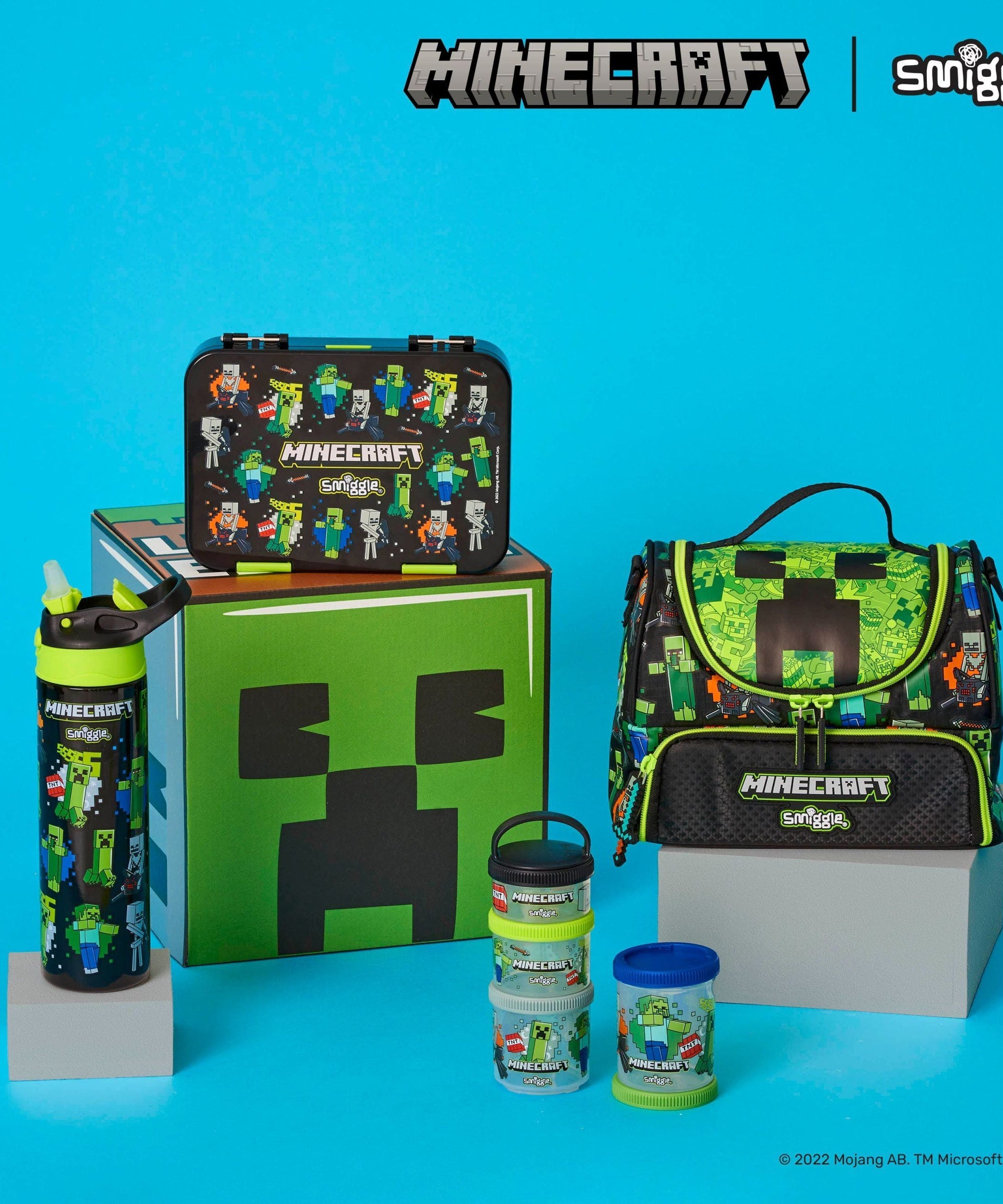 Smiggle - Minecraft Medium Size Bento Lunch Box