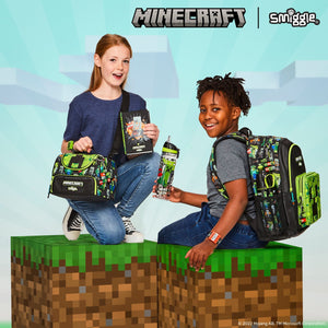 Smiggle - Minecraft Straw 650ML BPA-Free Water Bottle