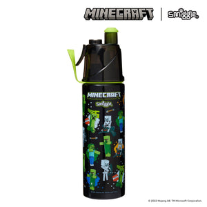 Smiggle - Minecraft Water Spray 500ML Steel Water Bottle