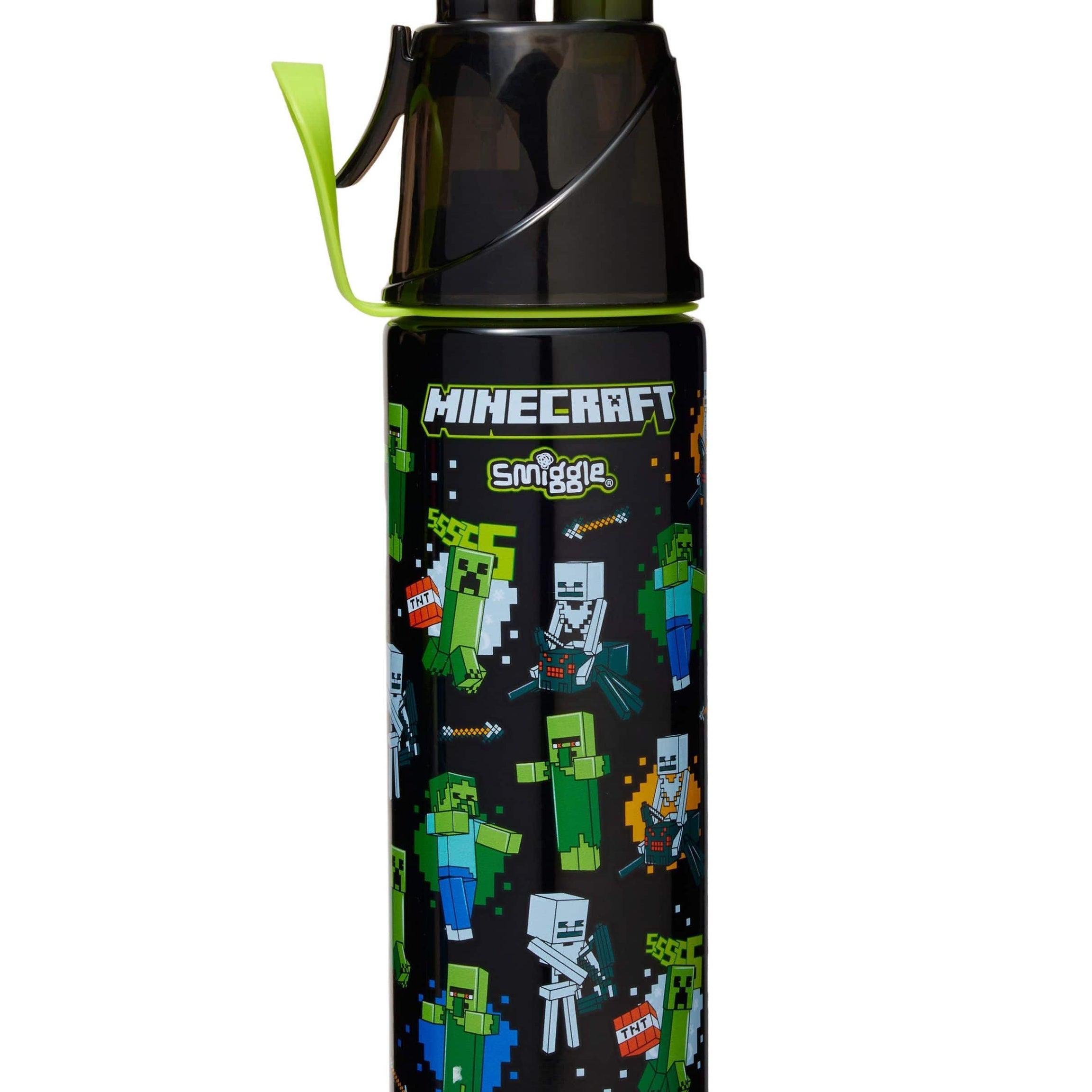 Smiggle - Minecraft Water Spray 500ML Steel Bottle