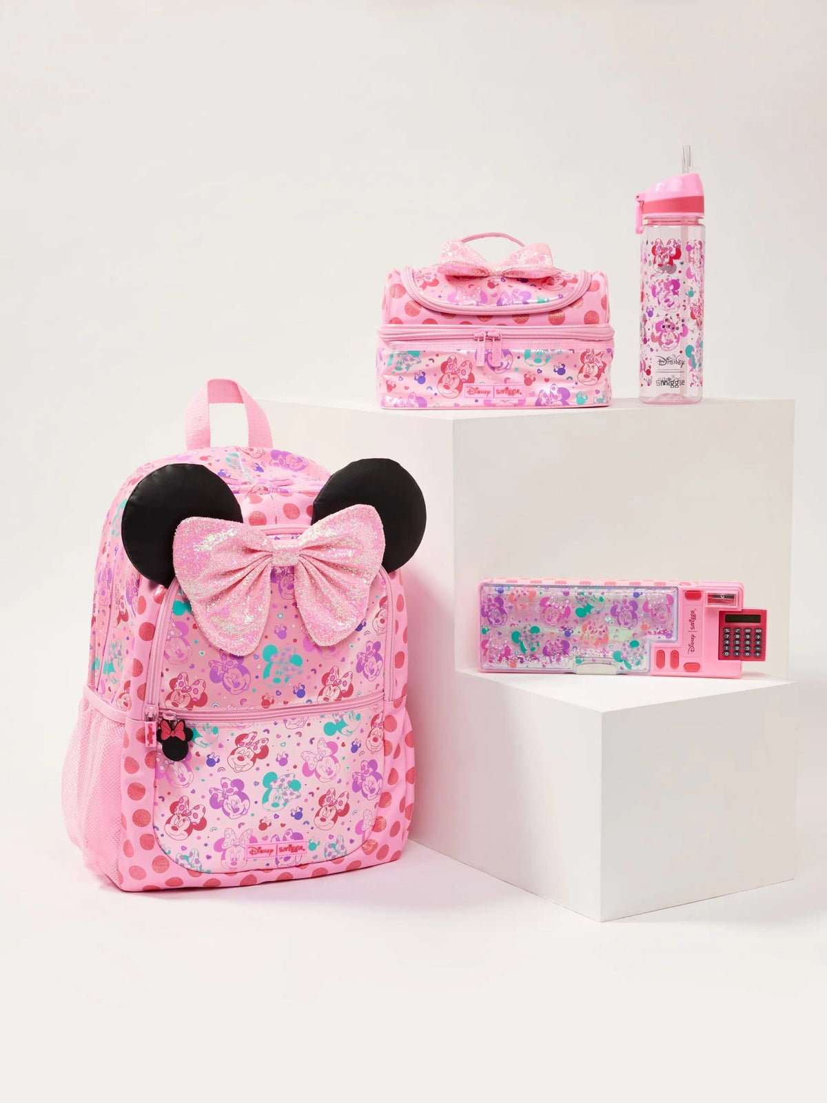 Smiggle - Minnie Mouse 4-Piece School Bag Set