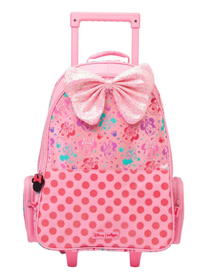 Smiggle - Minnie Mouse Lighted Wheeled Backpack