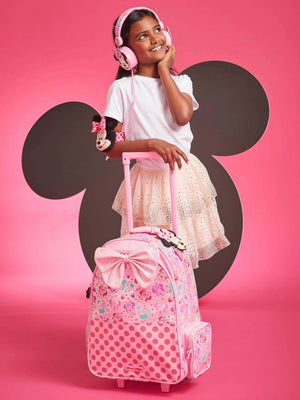 Smiggle - Minnie Mouse Lighted Wheeled Backpack