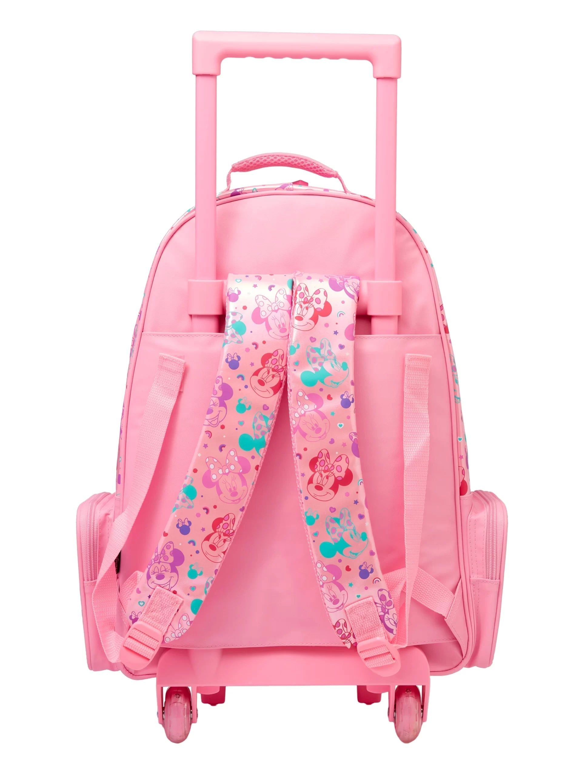 Smiggle - Minnie Mouse Lighted Wheeled Backpack