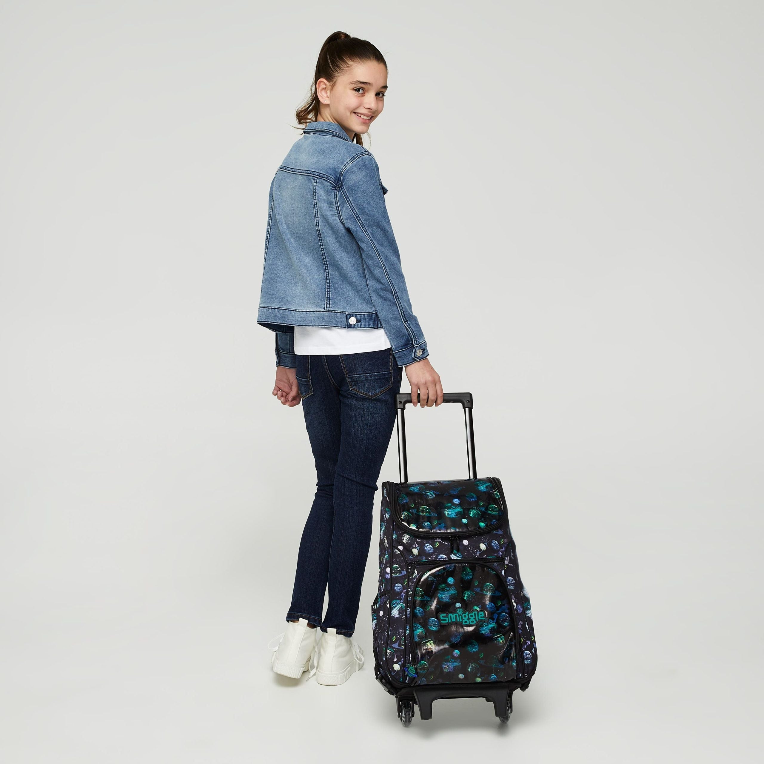 Smiggle - Mirage Access Lighted Backpack with Trolley