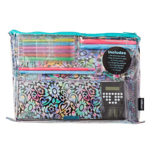 Smiggle - Mirage Automatic Pencil Case with Calculator and Stationery Set