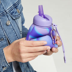 Smiggle - Mirage Silicone Foldable 630 ML BPA-Free Water Bottle