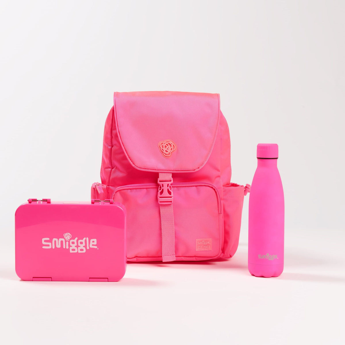 Smiggle - Neon Medium Bento School Bag Set