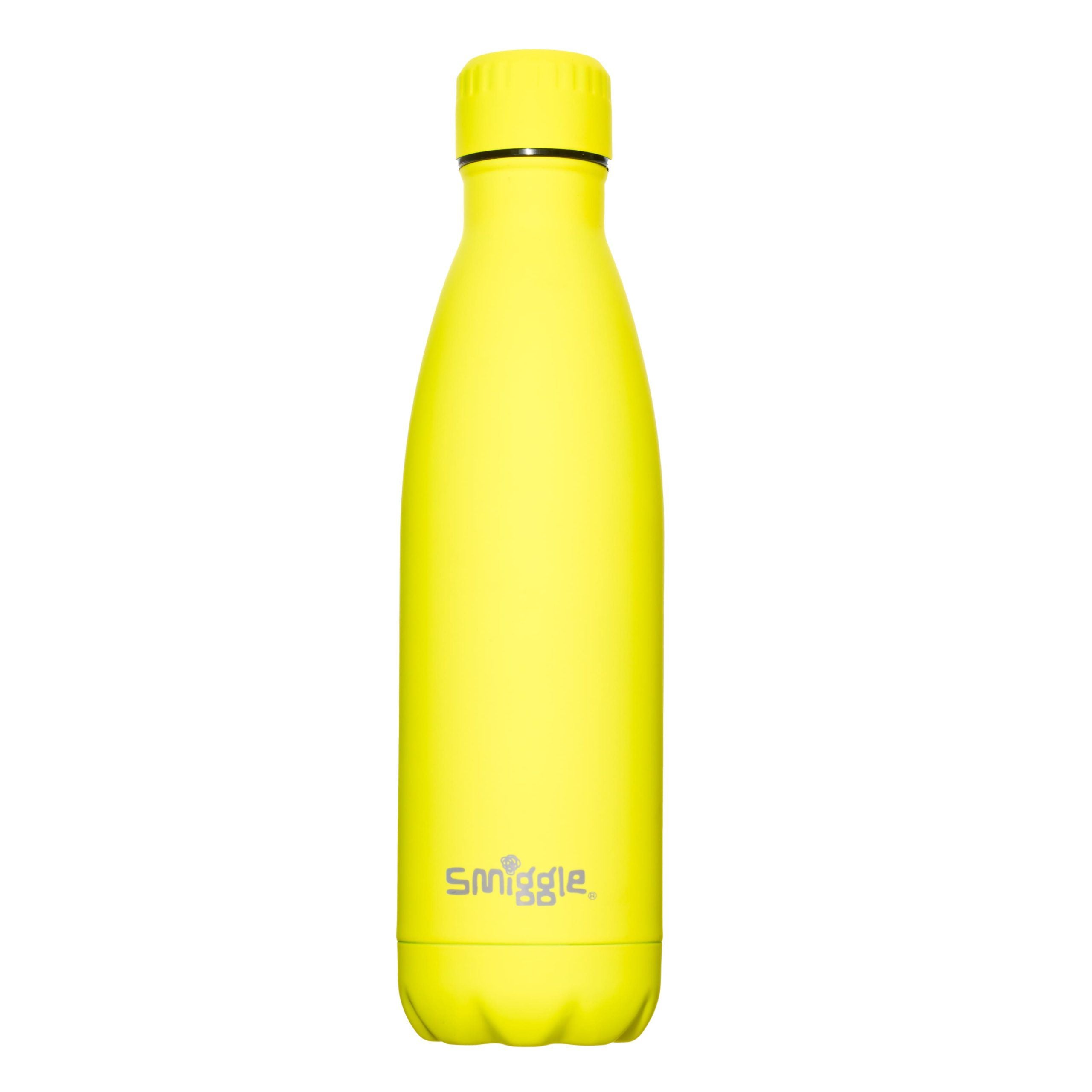 Smiggle - Neon Stainless Steel 500ML Water Bottle
