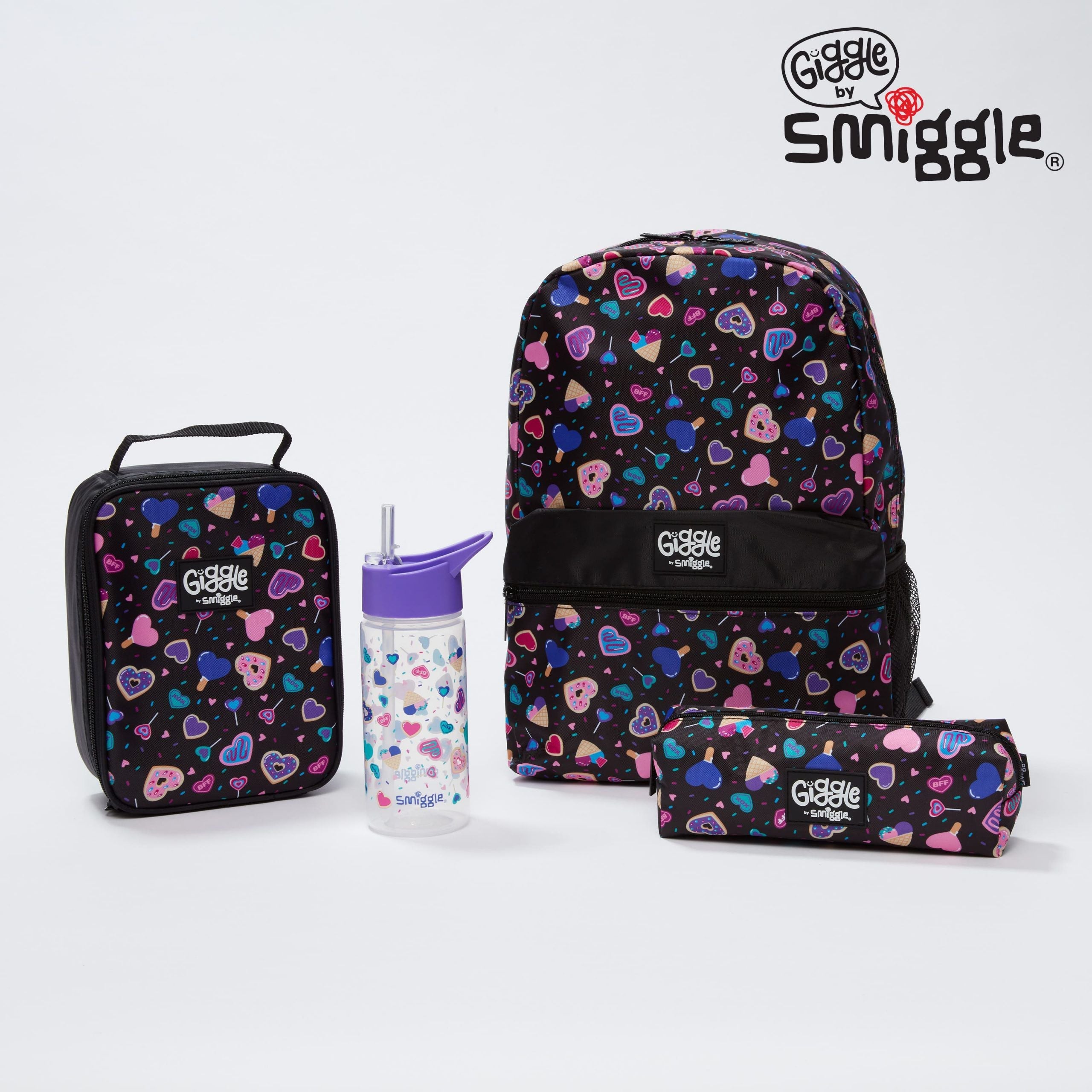 Smiggle - School Bag Set - Giggle By Smiggle 4 Piece Pack