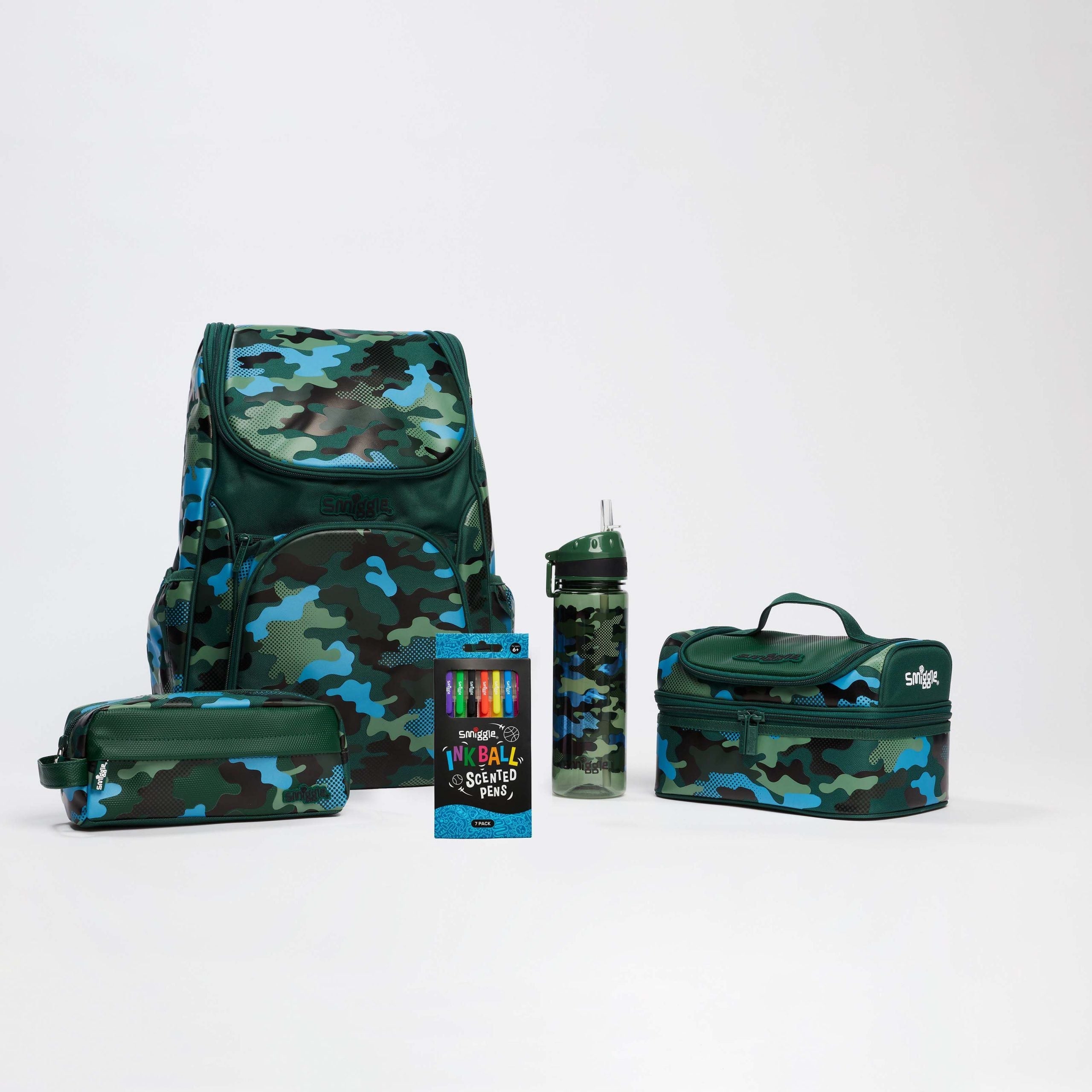 Smiggle - School Bag Set - Hide Green School Pack